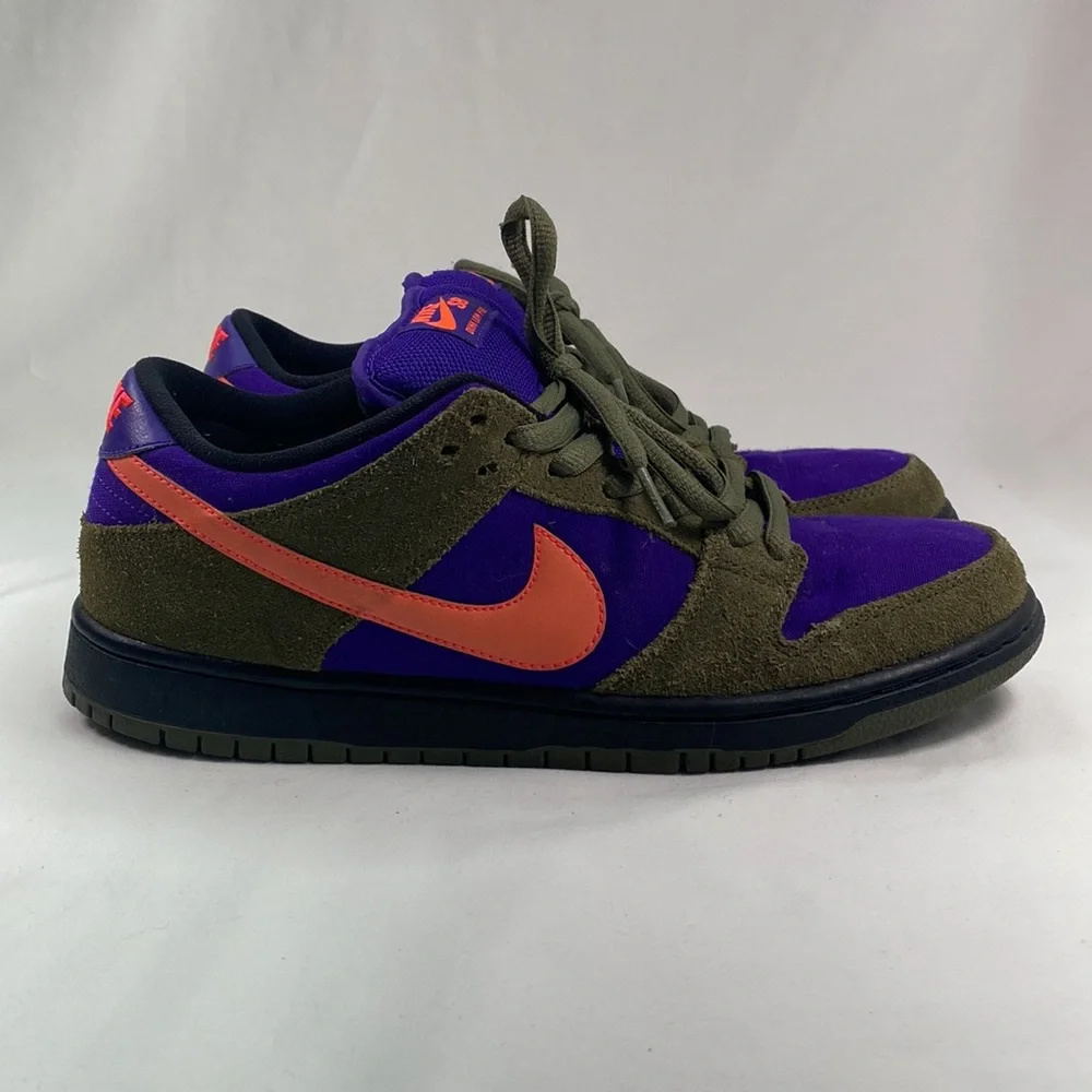 Nike Dunk Low Pro SB Medium Olive Atomic - Picture 3 of 6